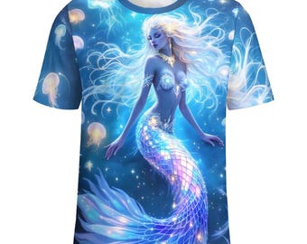 Mesmerizing Mermaid T-Shirt for Sale by Swaggy Shirt on Etsy, Vintage Mermaid Shirt, Womens Mermaid Tee, Mermaid Gift, Magical Mermaid Shirt