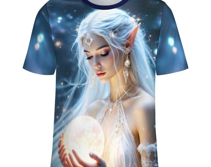 Elven Goddess T-Shirt for Sale by Swaggy Shirts Online Apparel Etsy Store, Moon Goddess Shirt, Magic Goddess Shirts, Gifts for Father