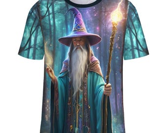 Magical Wizard T-Shirt For Sale by Swaggy Shirts Online Etsy Shop, Wizard Apparel, Wizard Lovers Tee, Gift For Him, Boyfriend Gift, Gifting