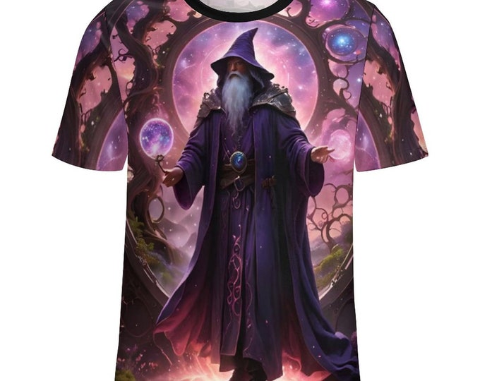 Magical Wizard T-Shirt for Sale by Swaggy Shirt on Etsy, Mystical Fantasy Shirt, Wizard Design Tee, Wizard Lovers Shirt, Wizard Fantasy Gift