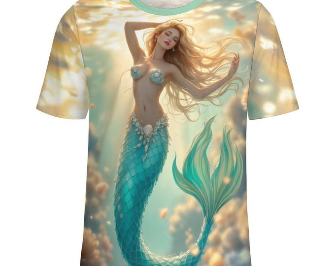 Beautiful Mermaid T-Shirt by Swaggy Shirts on Etsy