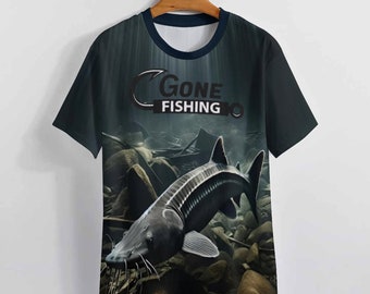 Sturgeon Fishing T-Shirt, Gone Fishing Shirt for Sale by Swaggy Shirt on Etsy, Funny Fishing T-Shirt, Fathers Day Shirt, Best Fisherman Tee