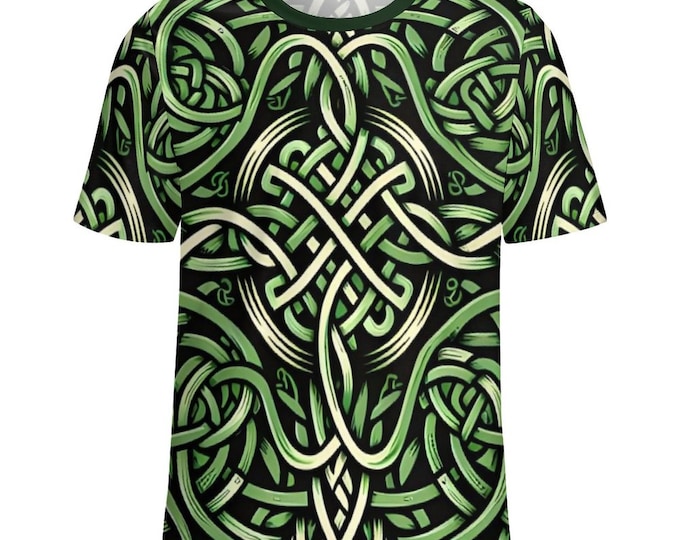 Celtic Knot T-Shirt for Sale by Swaggy Shirt on Etsy, Mens Celtic Knot Shirt, Celtic Knot Graphic Tee, Viking shirt, Tree of Life Yoga Shirt