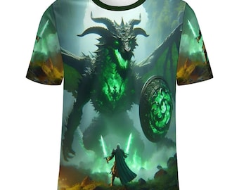 Magical Dragon Shirt, Dragon T-Shirt for Sale by Swaggy Shirts on Etsy, Dragon Graphic Tee, Men's Dragon Apparel, Dragon Lovers Gift Shirts