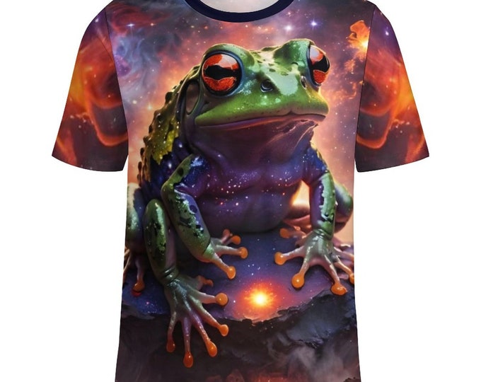 Magical Cosmic Frog T-Shirt For Sale by Swaggy Shirts on Etsy