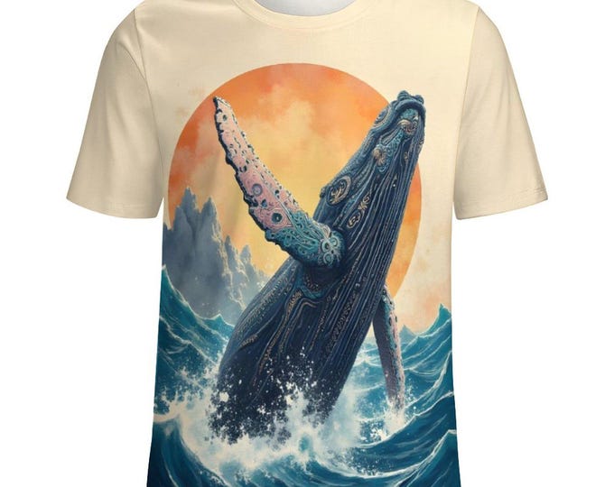 Native Humpback Whale T-Shirt for Sale by Swaggy Shirt on Etsy, Marine Biologist Shirt, Humpback Whale Design Tee, Humpback Whale Lover Gift