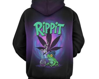 Cannabis Lover Hoodie, Rippit Cannabis Hoodie for Sale by Swaggy Shirt on Etsy, Funny Weed Sweater, 420 Stoner Hoodie, Marijuana Leaf Hoodie