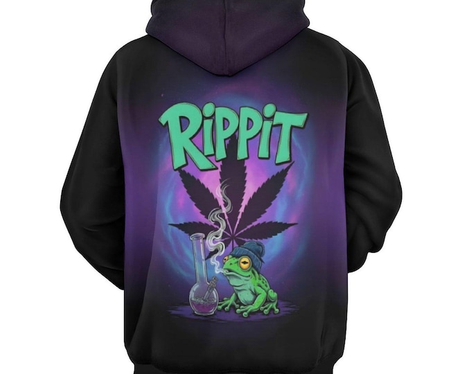 Cannabis Lover Hoodie, Rippit Cannabis Hoodie for Sale by Swaggy Shirt on Etsy, Funny Weed Sweater, 420 Stoner Hoodie, Marijuana Leaf Hoodie