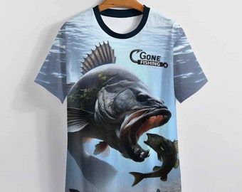 Bass Fishing Shirt, Gone Fishing T-Shirt by Swaggy Shirt on Etsy, Fishing Lover Shirt, Funny Fishing Tee, Fishermen Shirt, Dad Birthday Gift