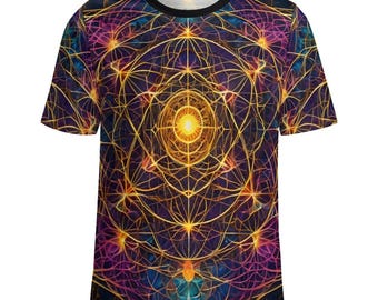 Sacred Geometry T-Shirt For Sale by Swaggy Shirts Online Etsy Apparel Store, Geometry Lovers Tee. Gift For Him, Boyfriend Gift, Gifting