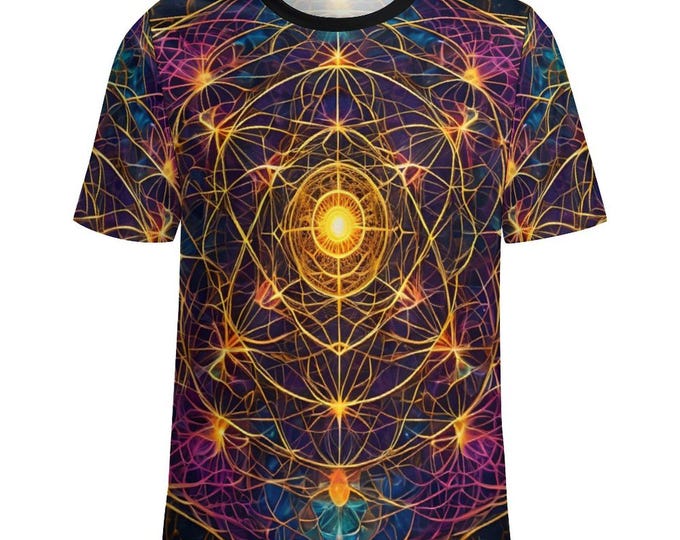 Sacred Geometry T-Shirt For Sale by Swaggy Shirts Online Etsy Apparel Store, Geometry Lovers Tee. Gift For Him, Boyfriend Gift, Gifting