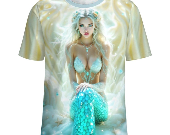 Magical Mermaid T-Shirt For Sale by Swaggy Shirts on Etsy, Mythical Mermaid Shirt, Mermaid Graphic Tee, Fantasy Mermaid, Mermaid Lover Shirt