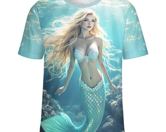 Mythical Mermaid T-Shirt For Sale by Swaggy Shirt On Etsy, Magic Mermaid Shirt, Fantasy Mermaid Tee, Mermaid Lover Gift, Mermaid Graphic Tee