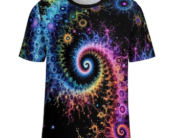Trippy Fraktal Heilige Geometrie Shirt zum Verkauf von Swaggy Shirts Online Etsy Bekleidungsgeschäft, Geschenk für Ihn, Freund Geschenk, Fraktal-Liebhaber-T-Shirt