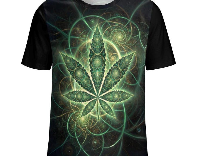 Geometry Cannabis T-Shirt for Sale by Swaggy Shirts on Etsy, Funny Weed Shirt, Marijuana Leaf Tee, Cannabis Lovers Shirt, 420 Stoner Shirt