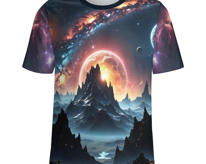 Fantasy World T-Shirt For Sale by Swaggy Shirt on Etsy, Nature Lover Shirt, Adventure T-Shirt, Traveler Shirt, Mountains Shirt, Gift for Him