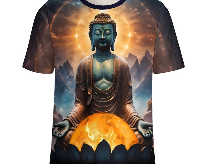 Buddha Spirit T-Shirt for Sale by Swaggy Shirt on Etsy, Meditation Buddha Shirt, Buddhist Tee, Yoga Shirt, Men Buddhist Shirt, Buddhist Gift