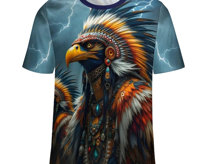 American Eagle Shirt, Thunderbird Art T-Shirt for Sale by Swaggy Shirts on Etsy, Native American Shirt, Indigenous Tee, First Nations Shirts