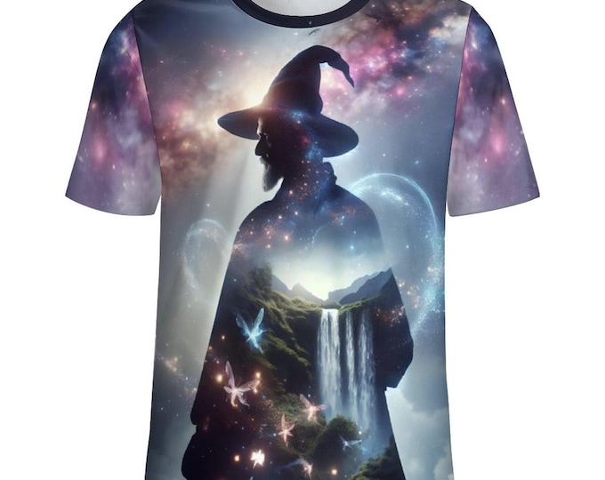 Fantasy Wizard Shirt, Magical Wizard T-Shirt for Sale by Swaggy Shirts on Etsy, Wizard Graphic Tee, Wizard Lovers Shirt, Wizard Fantasy Gift