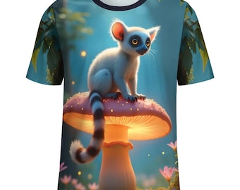 Joli bébé lémurien T-shirt en vente par Swaggy Shirt sur Etsy, chemise lémurien drôle, t-shirt graphique lémurien, chemise animal, chemise nature, cadeau pour amoureux des lémuriens