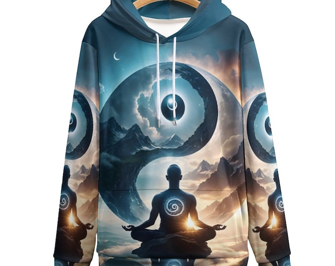 Yoga Meditation Hoodie for Sale by Swaggy Shirts Online Etsy Store, Namaste Hoodie, Men's Yoga Hoodie, Meditation Sweater, Yoga Lover Hoodie
