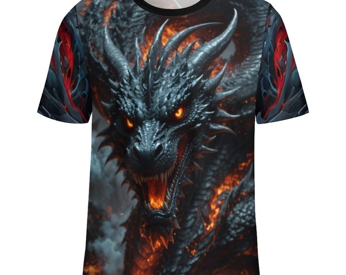 Spirit Dragon T-Shirt for Sale by Swaggy Shirt on Etsy, Dragon Design Shirt, Animal Lover T-Shirt, Funny Dragon Shirt, Gift for Dragon Lover