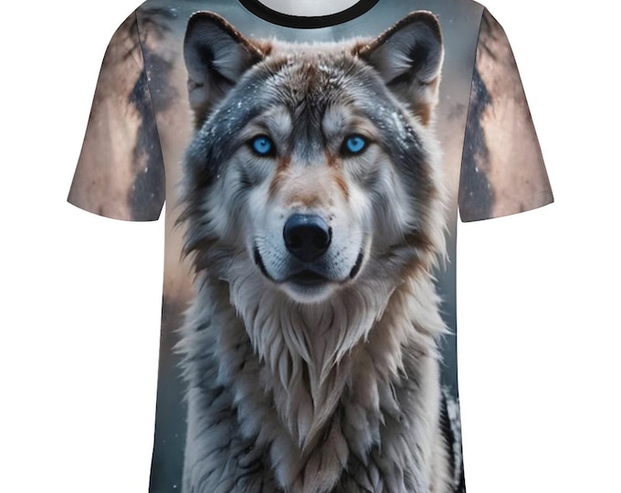 Wolf Face Shirt, Spirit Wolf T-Shirt for Sale by Swaggy Shirt on Etsy, Animal Shirt, Wolf Design T-Shirt, Wolf Spirit Animal Tee, Wolf Gifts