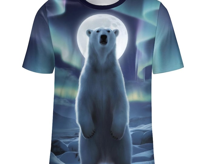 Polar Bear T-Shirt by Swaggy Shirts on Etsy, Cute Bear Shirt, Animal T-Shirt, Polar Bear Lover Shirt, Nature Tee, Polar Bear Graphic T-Shirt