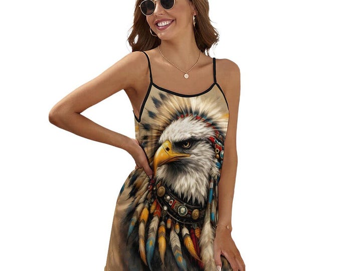 American Eagle Dress, Native Eagle Dress for Sale by Swaggy Shirts on Etsy, Women's Eagle Dress, Indigenous Eagle Dress, First Nations Dress