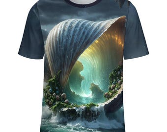 Sea Shell T-Shirt for Sale by Swaggy Shirts on Etsy, Summer Shell Shirt, Sea Creatures Shirt, Mystical Ocean T-Shirt, Cottagecore Gift Shirt