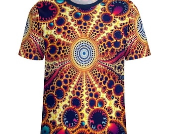 Epic Fractal Shirt For Sale by Swaggy Shirt on Etsy, Psychedelic T-shirt, Mandala Art shirt, Funky Trippy Clothing, Mens Festival Shirt Gift