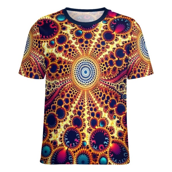 Mystic Fractal – Psychedelic Bamboo Shirt for Men main image 1