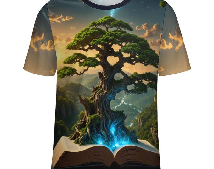 Tree of Knowledge T-Shirt for Sale by Swaggy Shirt on Etsy, Nature Lover Shirt, Mens Spiritual Shirt, Tree of Life T-Shirt, Tree Lover Shirt