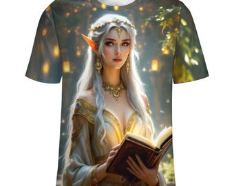 Mythical Goddess Shirt, Elven Goddess T-Shirt of Knowledge for Sale by Swaggy Shirts on Etsy, Magical Goddess Tee, Goddess Lovers Gift Shirt