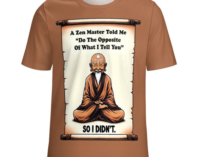 Cute Zen Master Meme T-Shirt for Sale by Swaggy Shirt on Etsy, Religious Clothing Gift, Buddhist Meditation Tee, Funny Zen Master Yoga Shirt