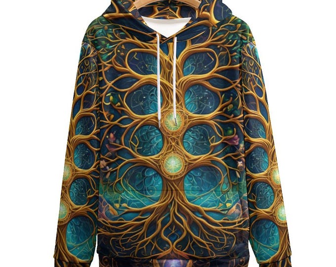 Tree Root Hoodie, Tree of Life Hoodie for Sale by Swaggy Shirts on Etsy, Nature Lover Sweater, Winter Adventure Hoodie, Forest Tree Sweater