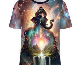 Lord Ganesha T-Shirt, Hindu God T-Shirt for Sale by Swaggy Shirts on Etsy, Fantasy Ganesh Shirt, Mystical Ganesh T-Shirt, Ganesha God Shirt