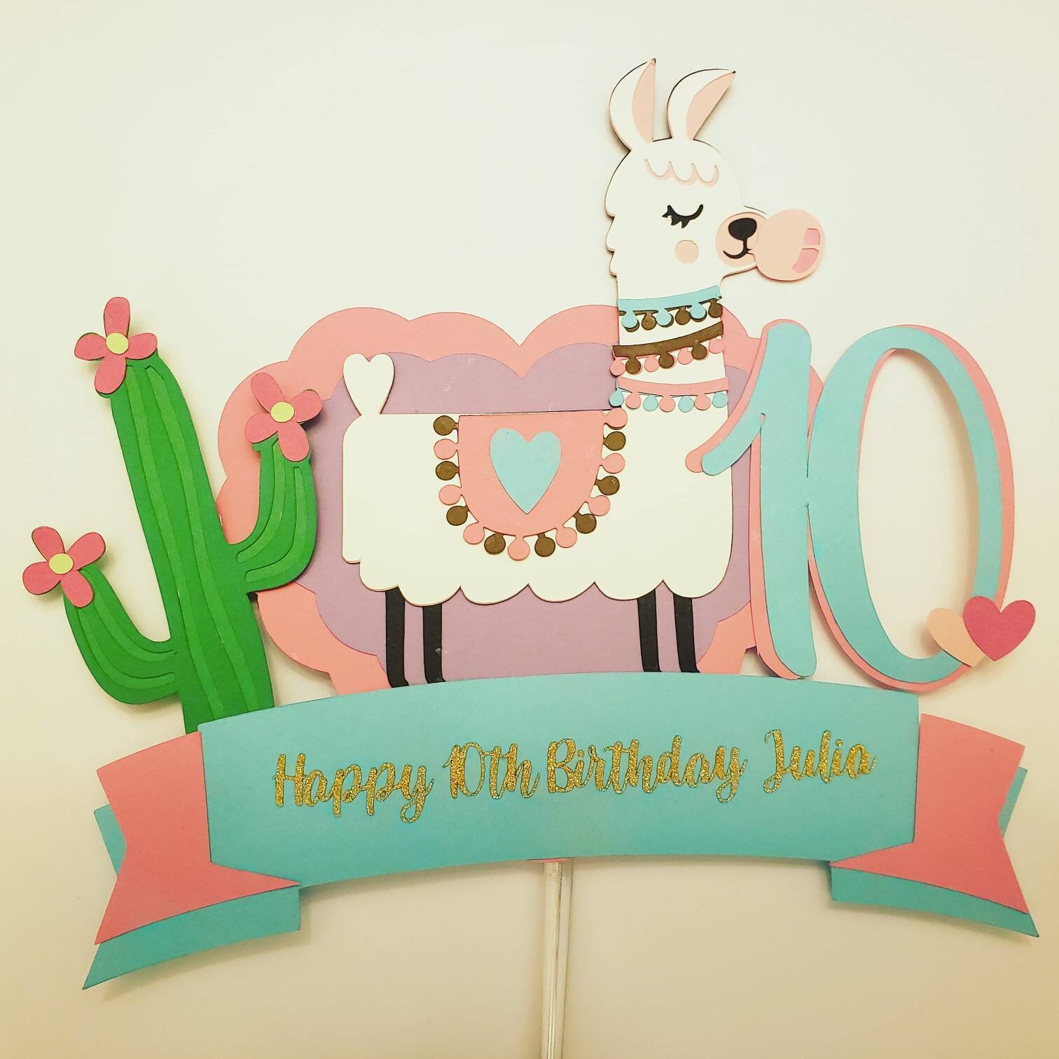 Llama cake topper | Etsy