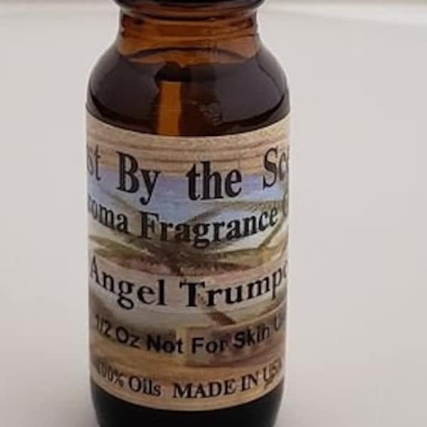 Angel Trumpet - Aroma Fragrance Oil - Just By The Scents - 1/2 Ounce Bottle - 100% Oil - Made in USA