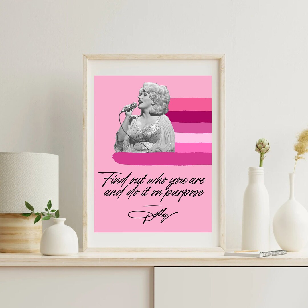 Dolly Parton Pink Digital Art Download Dolly Home Decor Etsy