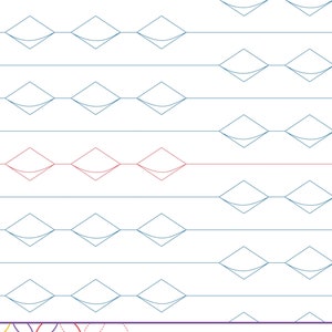 JAZZY TILES - Digital Quilting Design for Longarm Quilting (Statler, Handiquilter, Innova, APQS)