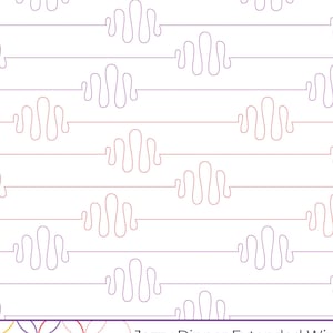 JAZZY DIPPER Extended Width - Digital Quilting Design for Longarm Quilting (Statler, Handiquilter, Innova, APQS)