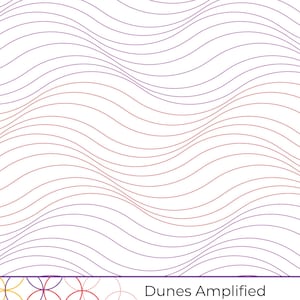 Dunes Amplified - Extended Width Digital Quilting Design for Longarm Quilting (Statler, Handiquilter, Innova, APQS)