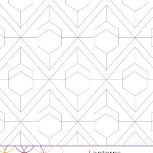 Lanterns Panto - Digital Quilting Design for Longarm Quilting (Statler, Handiquilter, Innova, APQS)