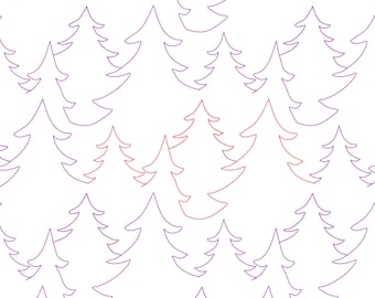 Evergreen Forest - Digital Quilting Design for Longarm Quilting (Statler, Handiquilter, Innova, APQS)