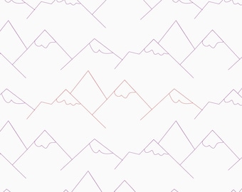 ROCKIES - Modern Mountains Digital Quilting Design for Longarm Quilting (Statler, Handiquilter, Innova, APQS)