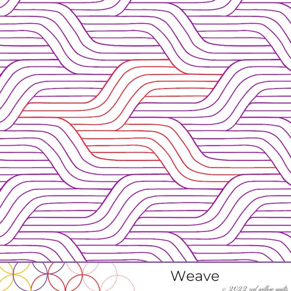 Weave - **ADVANCED DESIGN Digital Quilting Design for Longarm Quilting (Statler, Handiquilter, Intelliquilter, APQS)