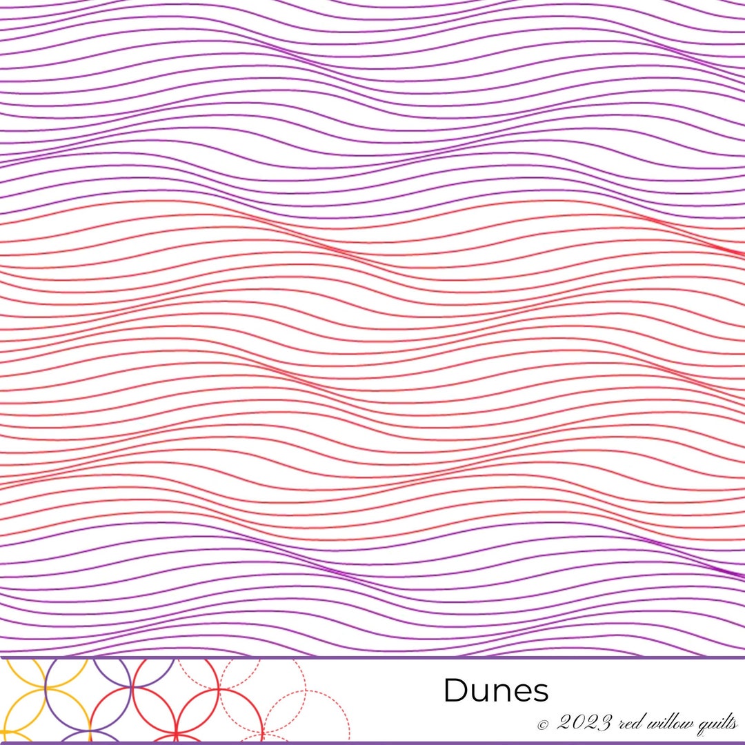 Dunes Digital Quilting Design for Longarm Quilting statler