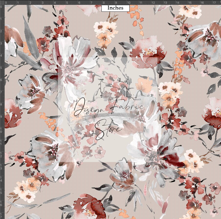 New//floral Pattern Printed Fabric // Satin Chiffon Crepe - Etsy