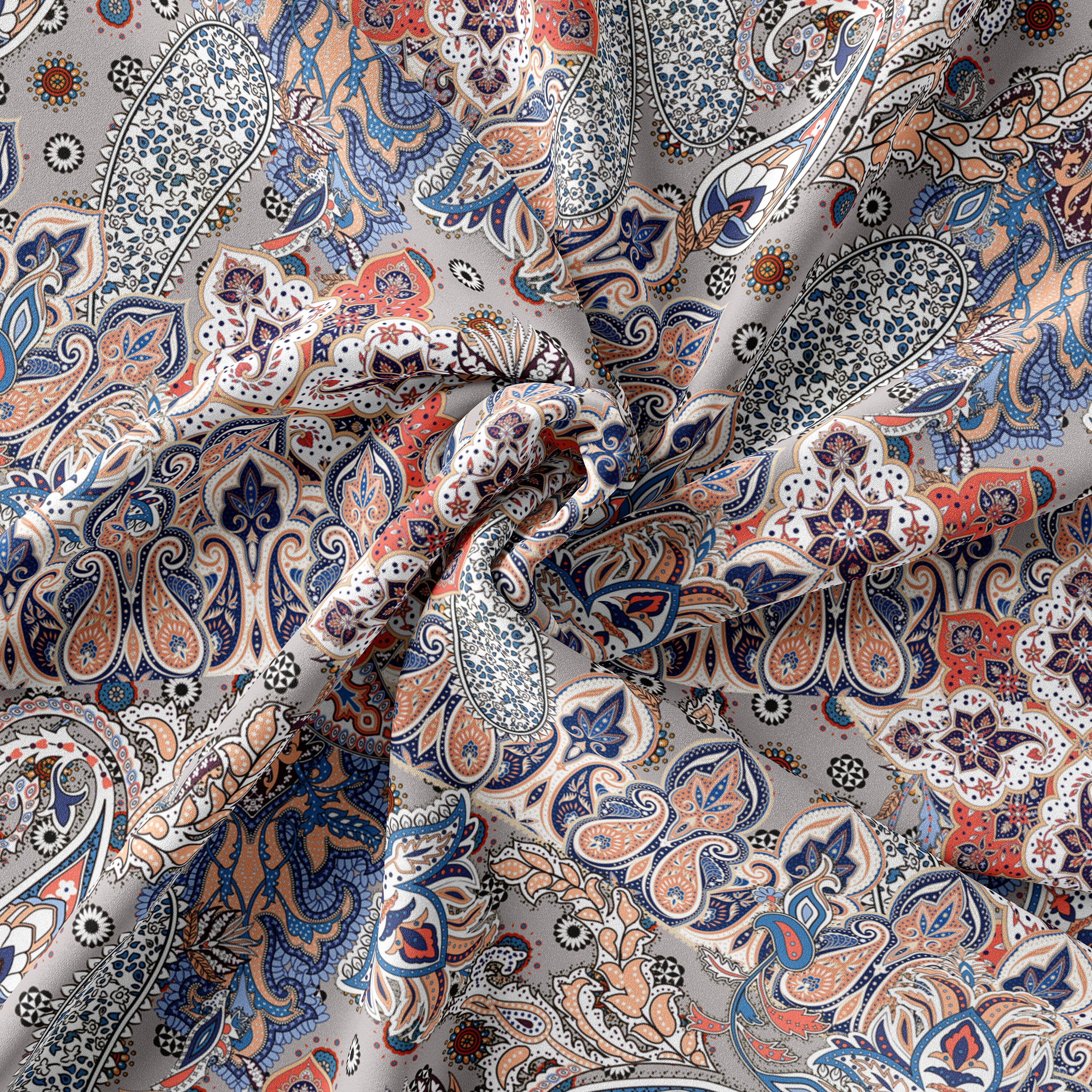 小物 paisley pattern long stole Stole - Black - W/S Twill / Paisley Printed | Nepenthes New York